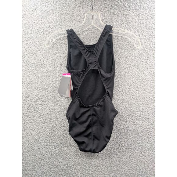 NWT TYR Durafast Elite Women's size 26 Maxfit Swimsuit Solid Black Training - Picture 4 of 9